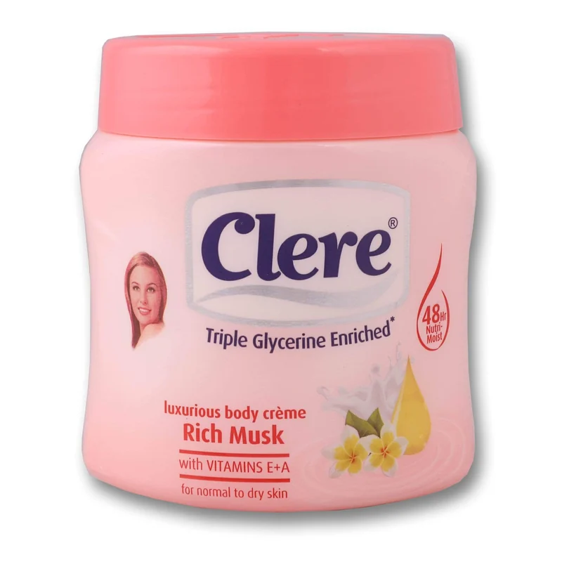 CLERE B/CREAM 500ML RICH MUSK