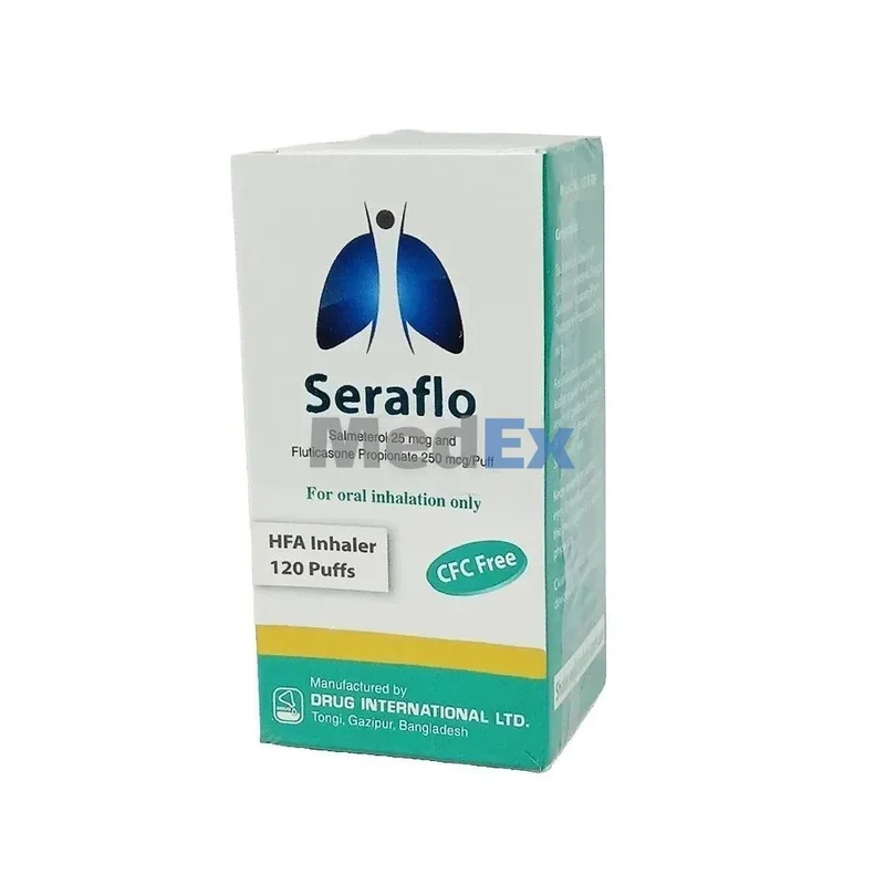 SEREFLO 25/250 HFA INHALER 120