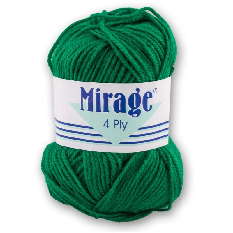 WOOL MIRAGE GREEN 4PLY 25G