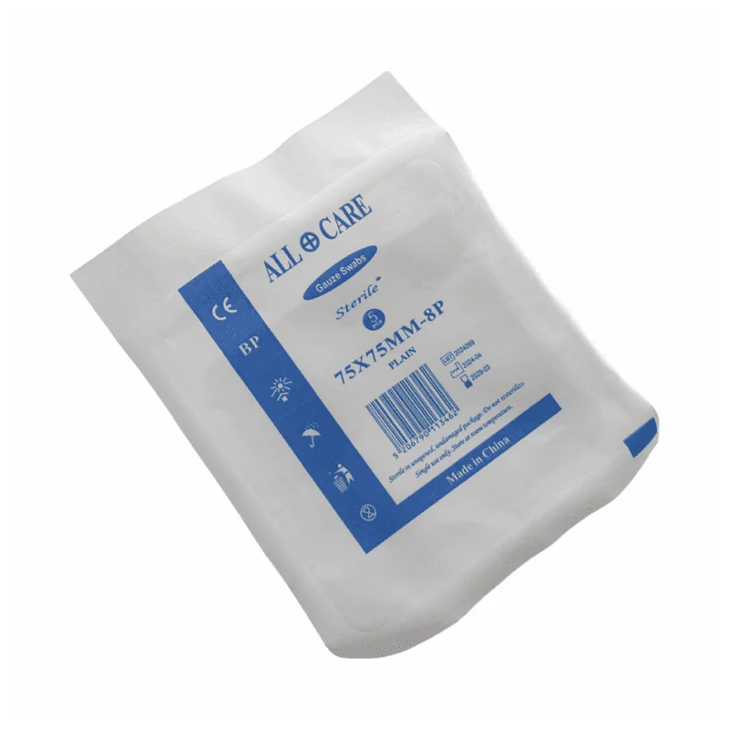 GAUZE SWAB 75X75MM 5S STERILE