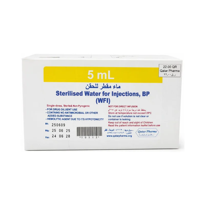 WATER FOR INJ 5ML STERILISED