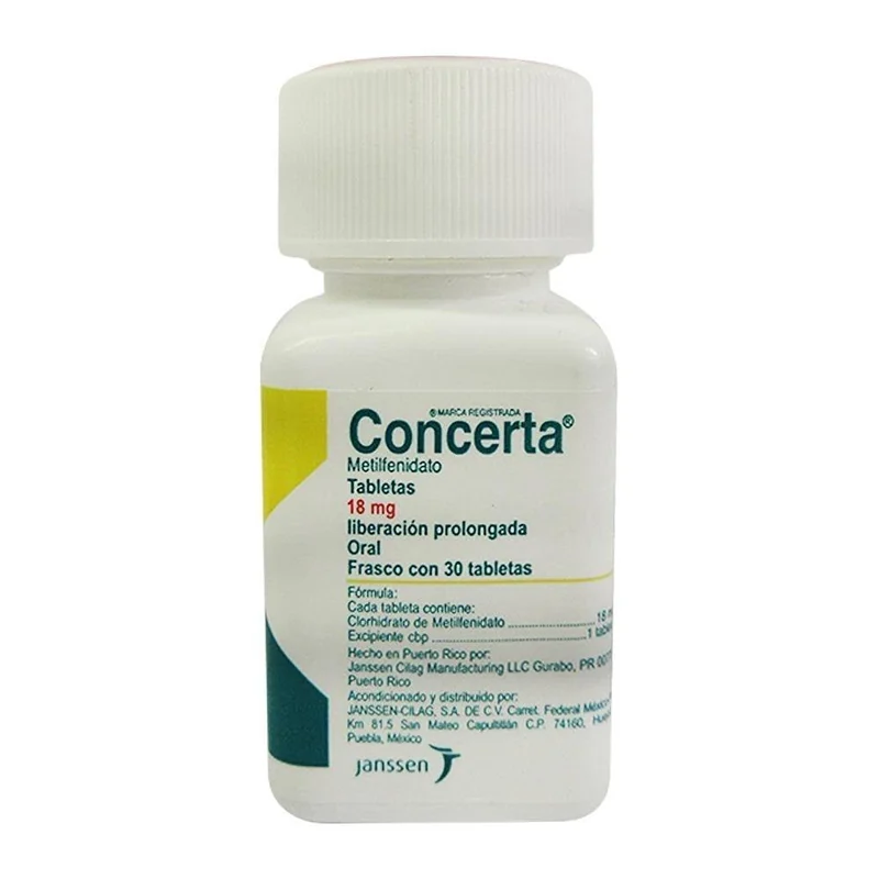 CONCERTA 18MG 30'S MEFEDINEL