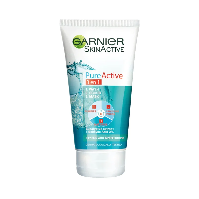 GARNIER PURE ACTIVE SCRUB WASH