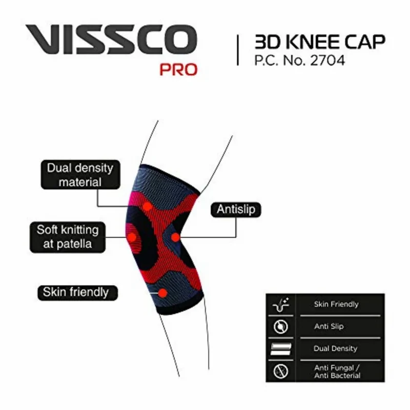 VISSCO PRO 3D KNEE CAP S 2704