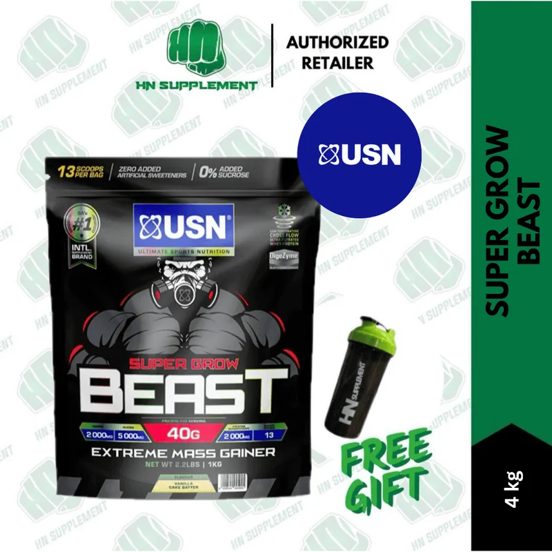 USN SUPER GROW BEAST 4KG VANIL