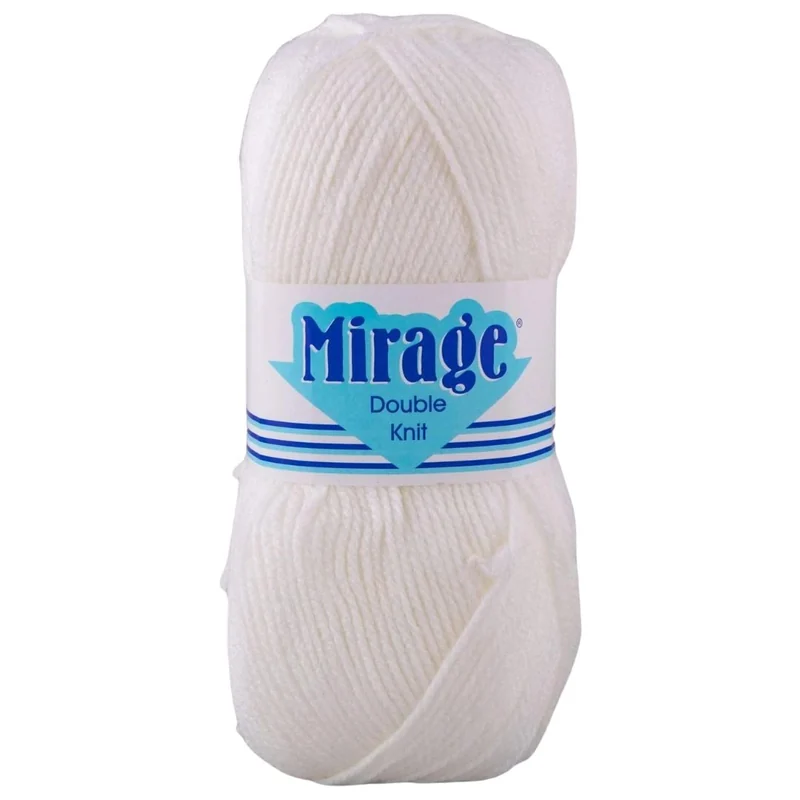 WOOL MIRAGE WHITE 100GM