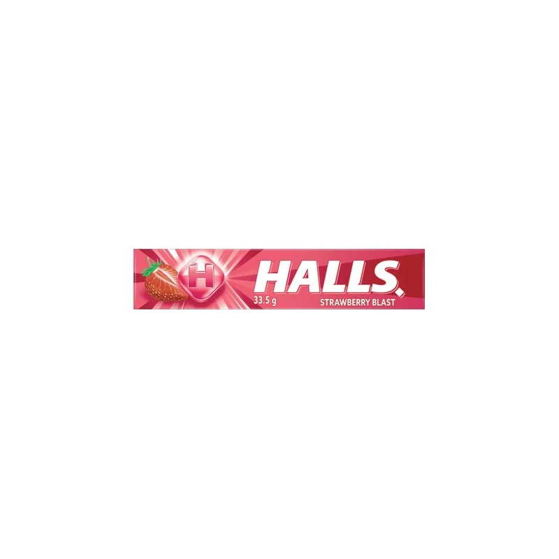 HALLS STRAWBERRY BLAST 10PCS