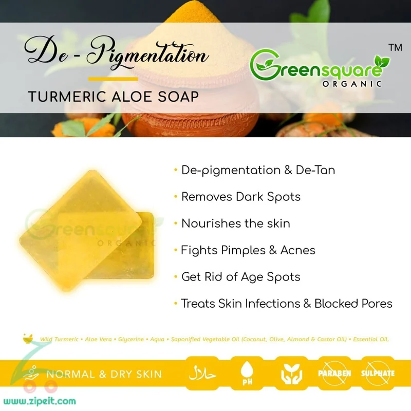 ALOE MAXX TUMERIC& S/WOOD SOAP