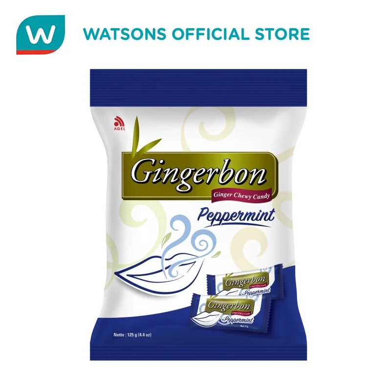 GINGERBON PEPPERMINT 125G