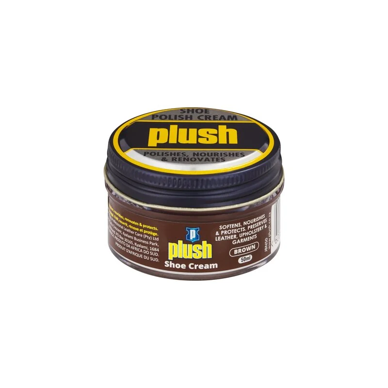PLUSH SHOE POLISH D/BROWN 50ML