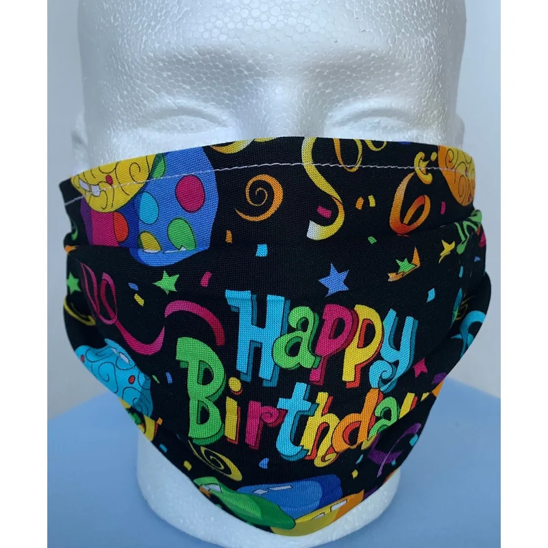 MASK HAPPY BIRTHDAY COLOURFUL