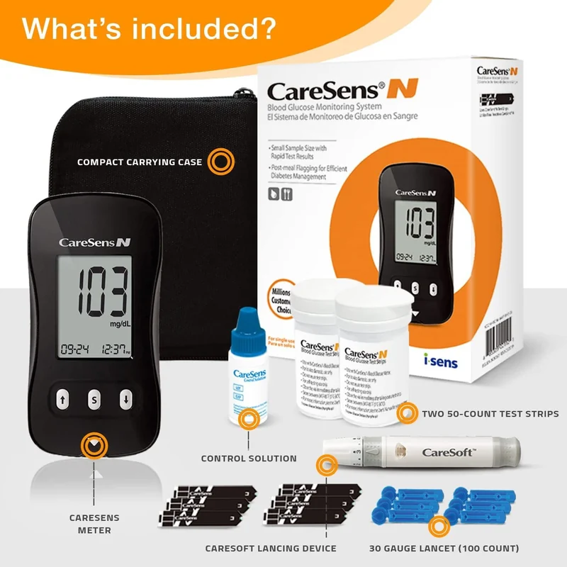BLOOD GLUCOSE CARESENS NECOKIT
