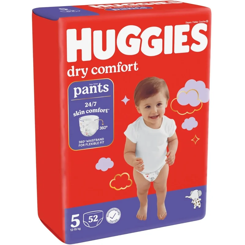 HUGGIES DRY COMFORT 5 52S