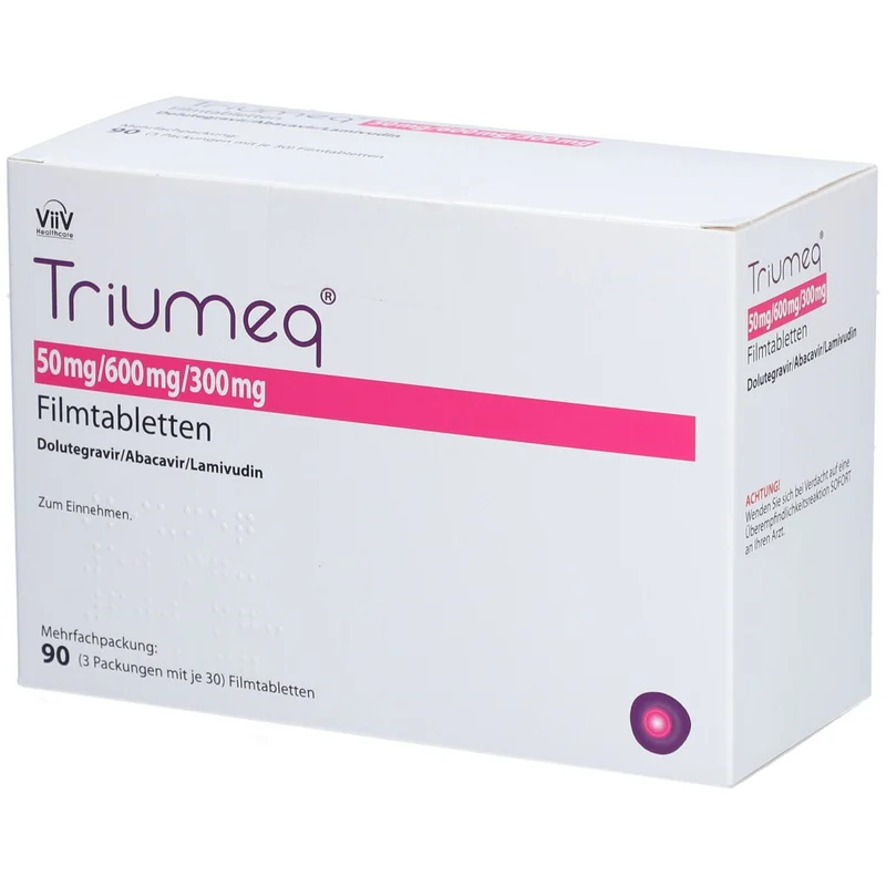 TRIUMEQ 50/600/300MG 30S
