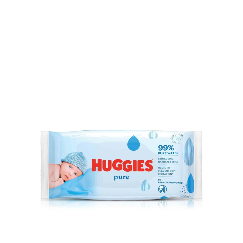 HUGGIES BABY WIPES PURE 56S