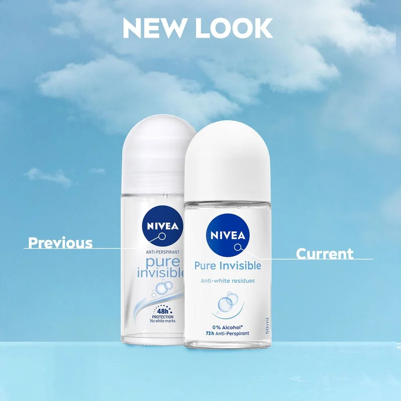 NIVEA PURE INVISIBLE R/ON 50ML