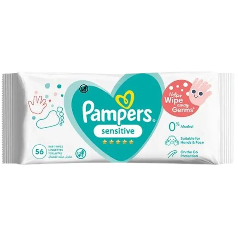 PAMPERS WIPES 56S SENSETIVE