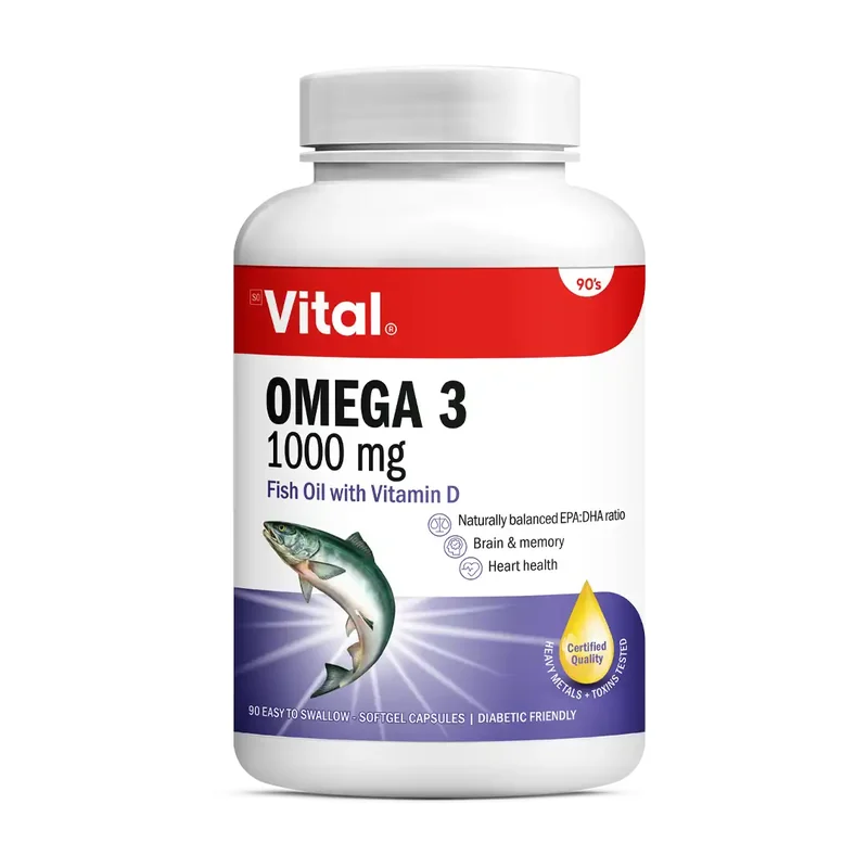 VITAL OMEGA 3 1000MG CAPS 30S