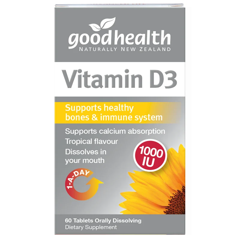 VITAMIN D3 60 TABS GOOD HEALTH