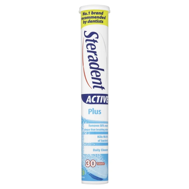 STERADENT ACTIVE PLUS TABS 30S