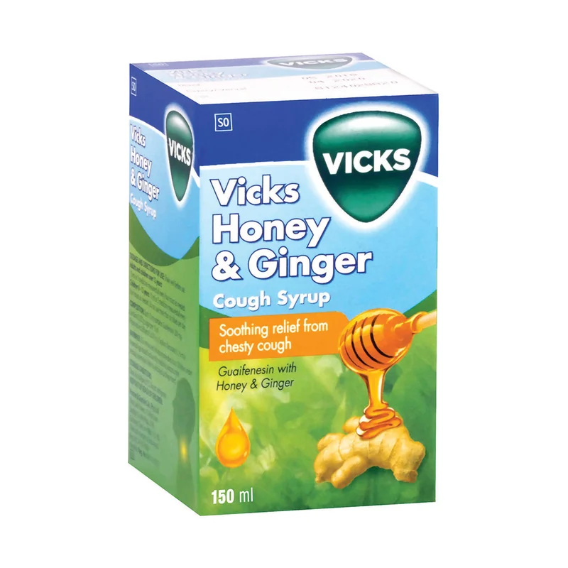 VICKS HONEY GINGER 150ML C/SYR