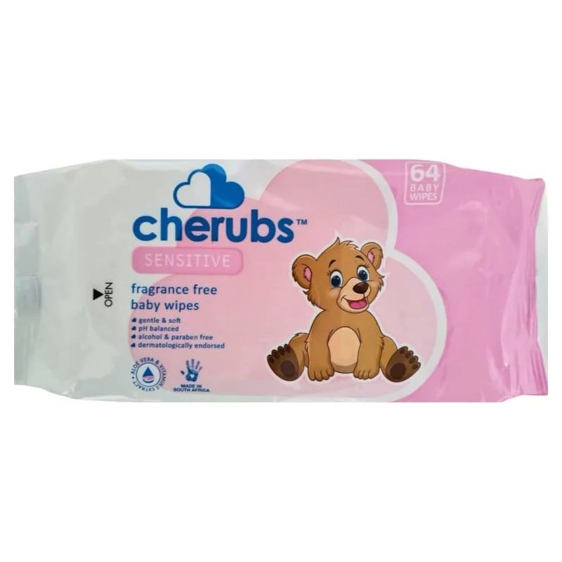 CHERUBS SENSITIVE WIPES F/FREE