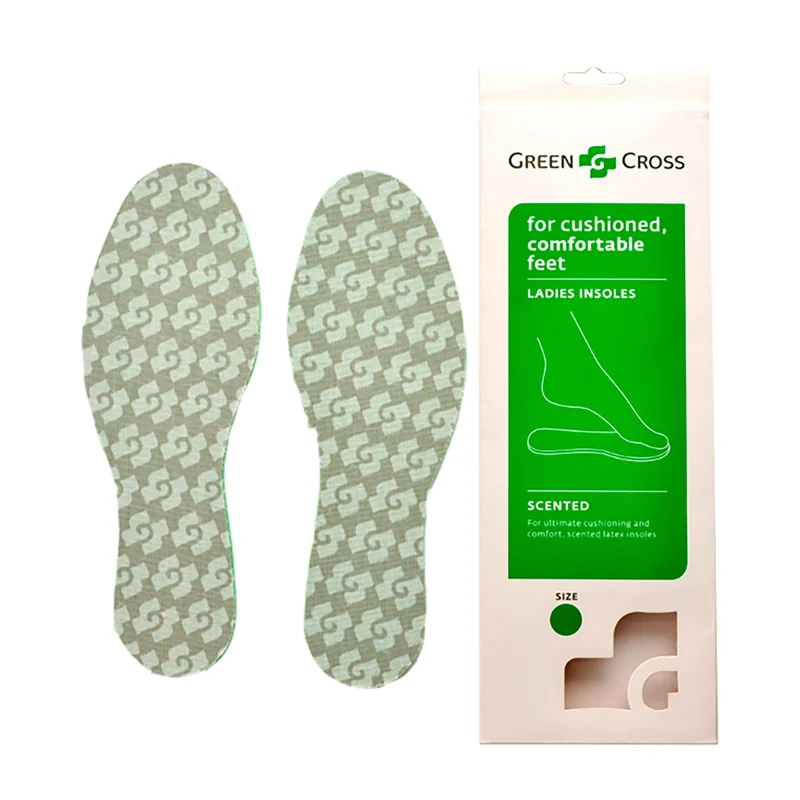 INSOLES SIZE 10 GREEN CROSS