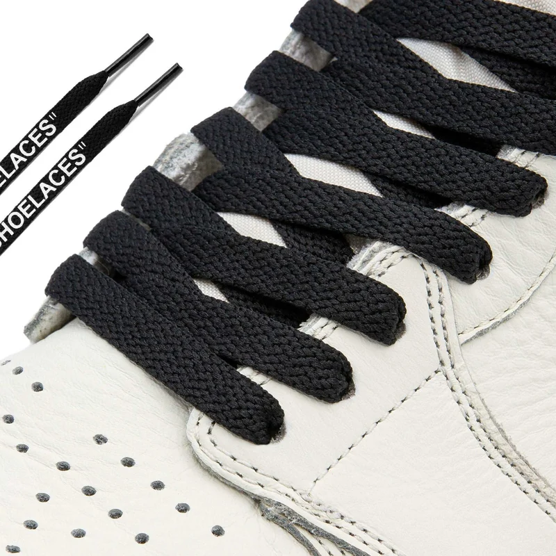 SHOES LACES COLOURS/BLACK WHIT