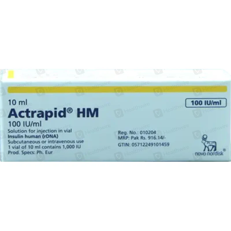 ACTRAPHANE 10ML INJECTION VIAL