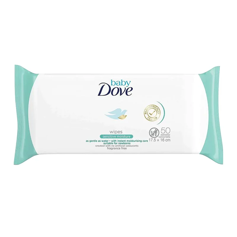 DOVE BABY WIPES SENSITIVE 50S