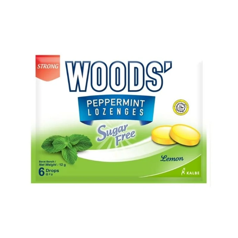 WOODS PEPPERMINT LOZENGES 6S