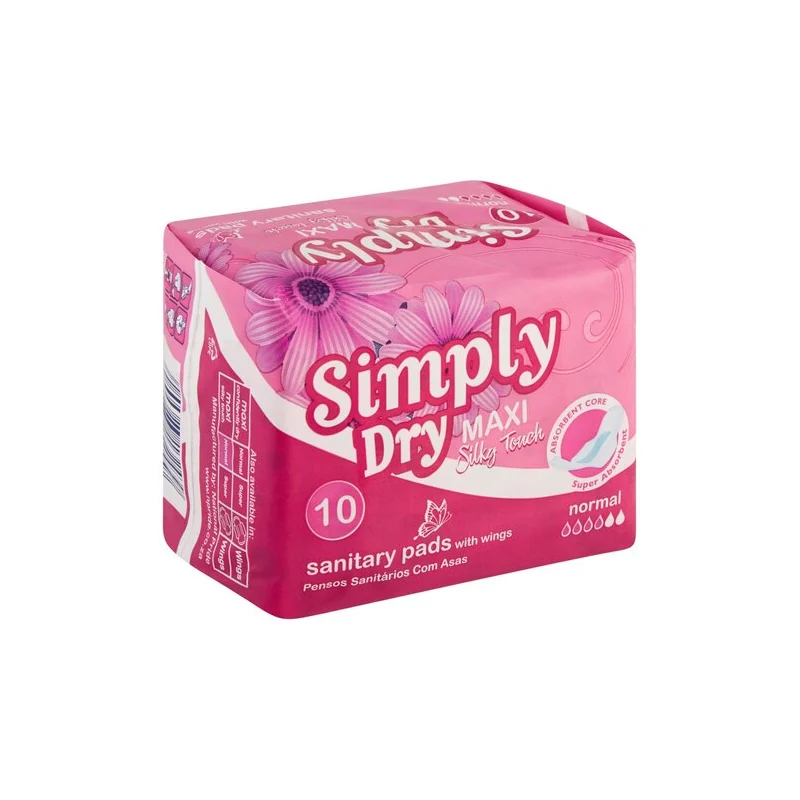 SIMPLY DRY MAXI PADS 10S