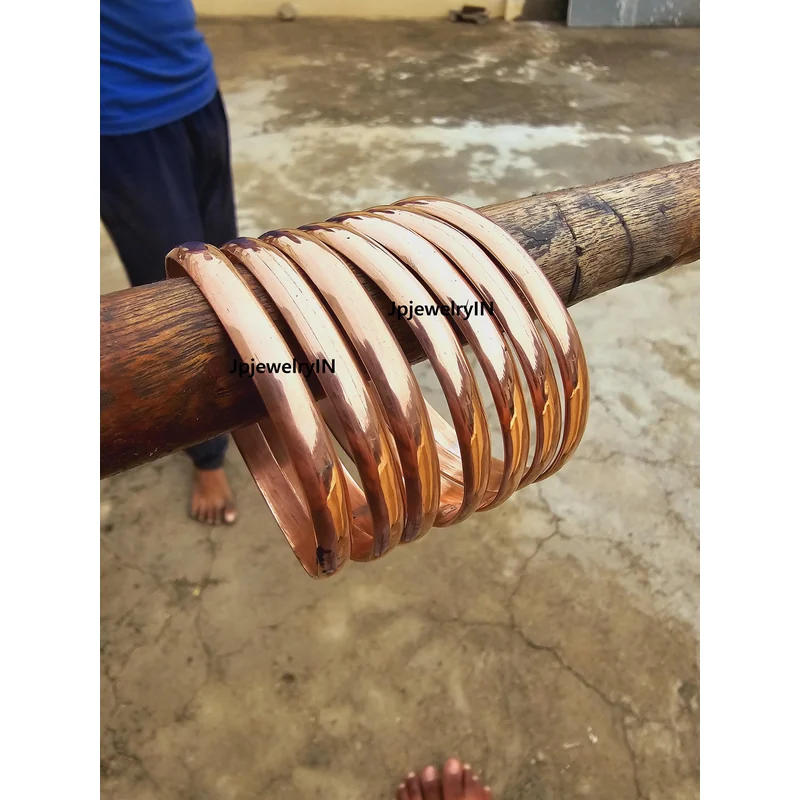 COPPER BANGLES PLAIN SOLID