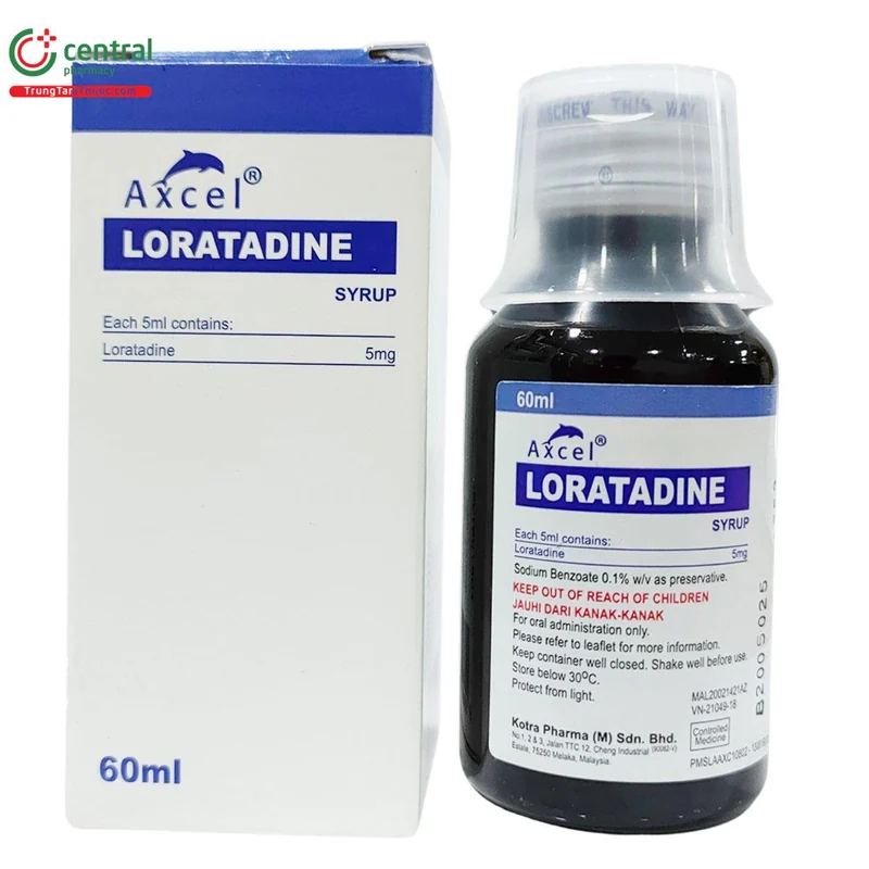 LORATADINE SYRUP 5MG AXCEL