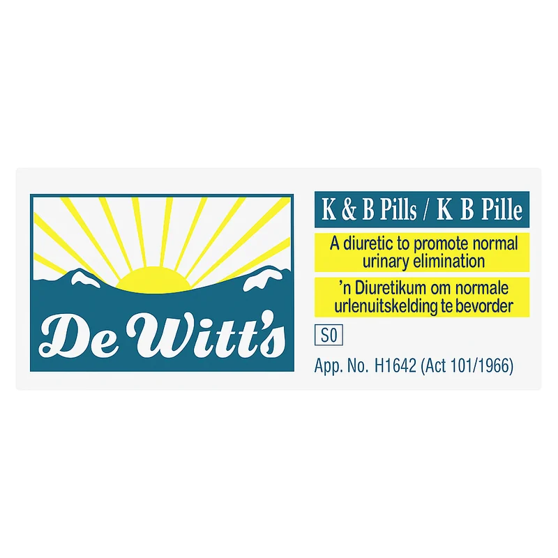 DE WITTS K&B TABLETS RAGHU