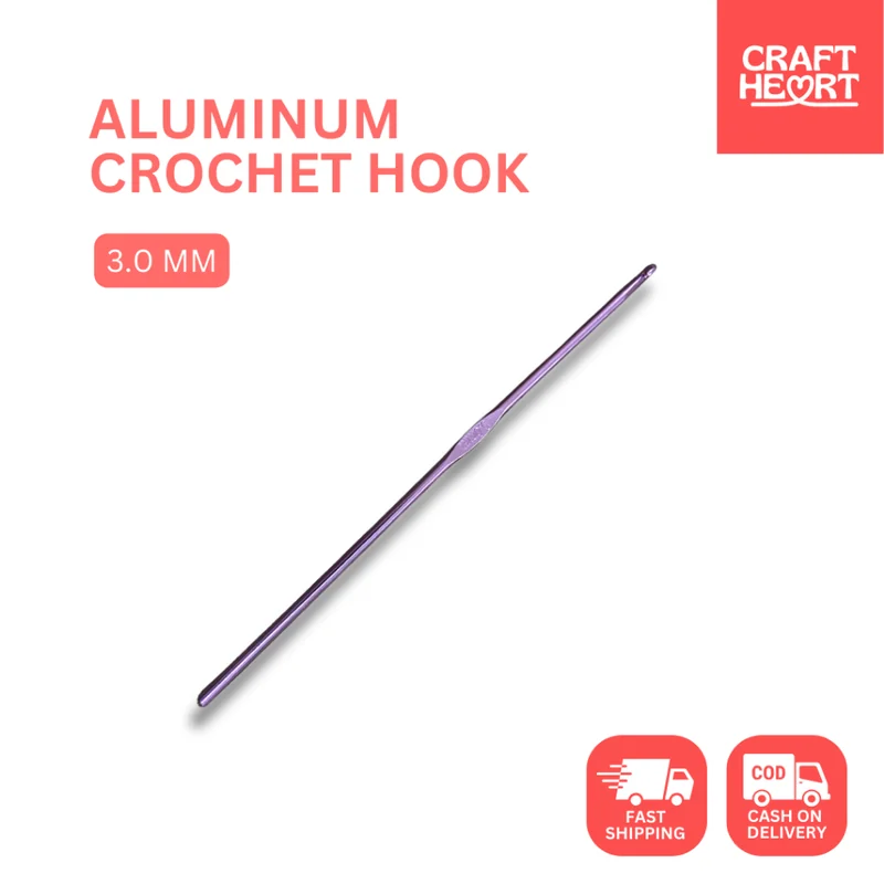 CROCHET HOOK ALUMINIUM 3MM