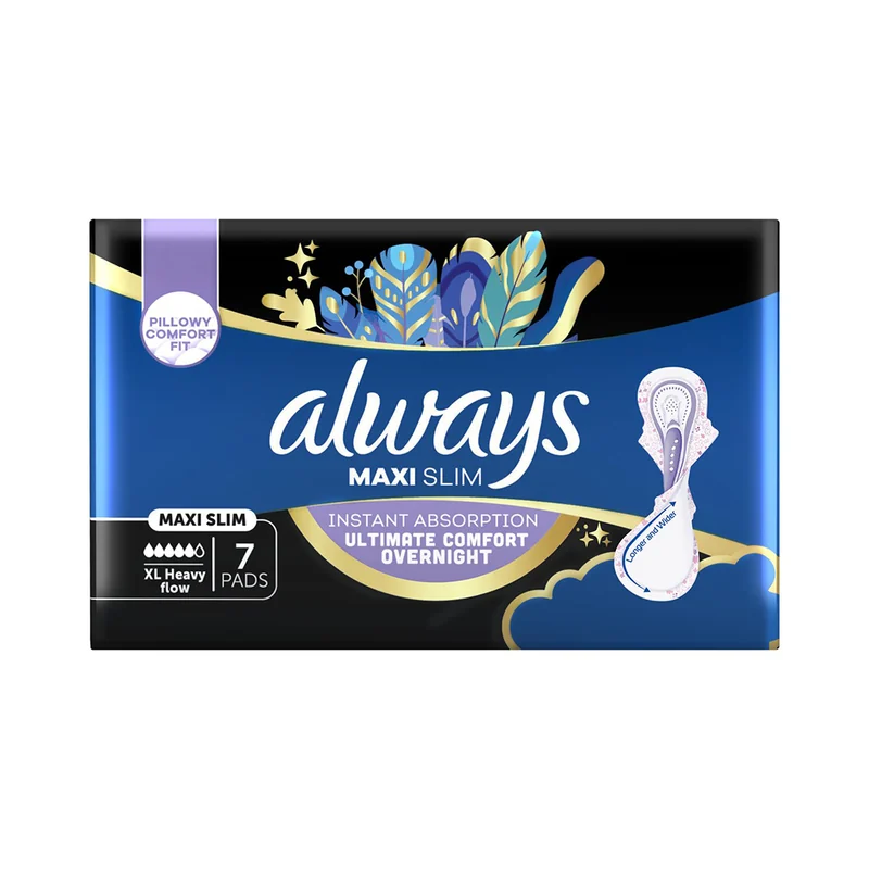 ALWAYS NIGHT MAXI SLIM PADS 7S