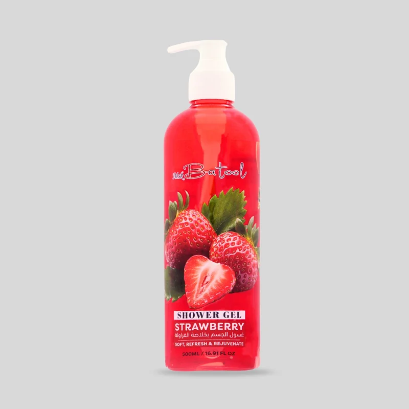 SHOWER GEL EXFOLIATE STRAWB500