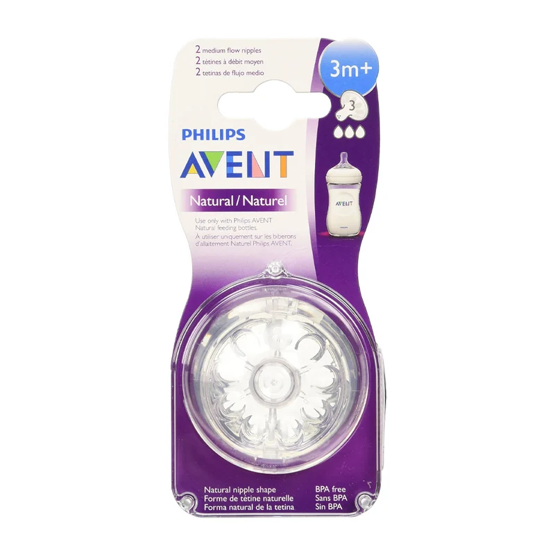 PHILLIPS AVENT TEAT SIL 3M+/2S
