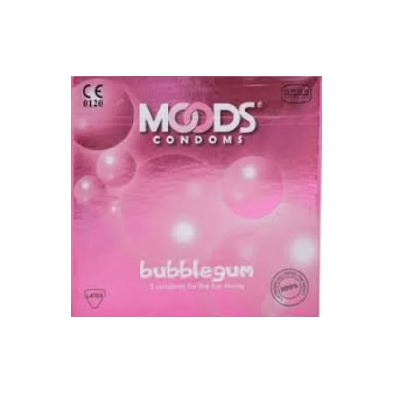 MOODS CONDOM BUBBLEGUM 3S