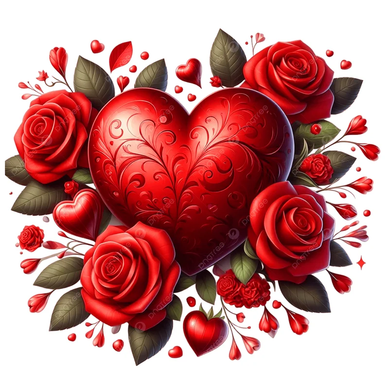 VALENTINE HEART+ROSE BIG