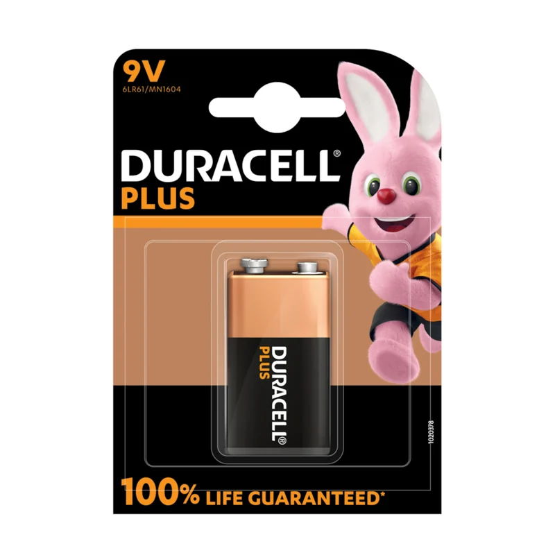 DURACELL 9V P/POW 6LF22/MN1604