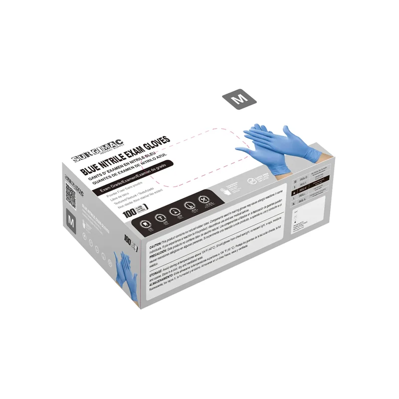 MX GLOVES NITRILE BLUE MEDIUM